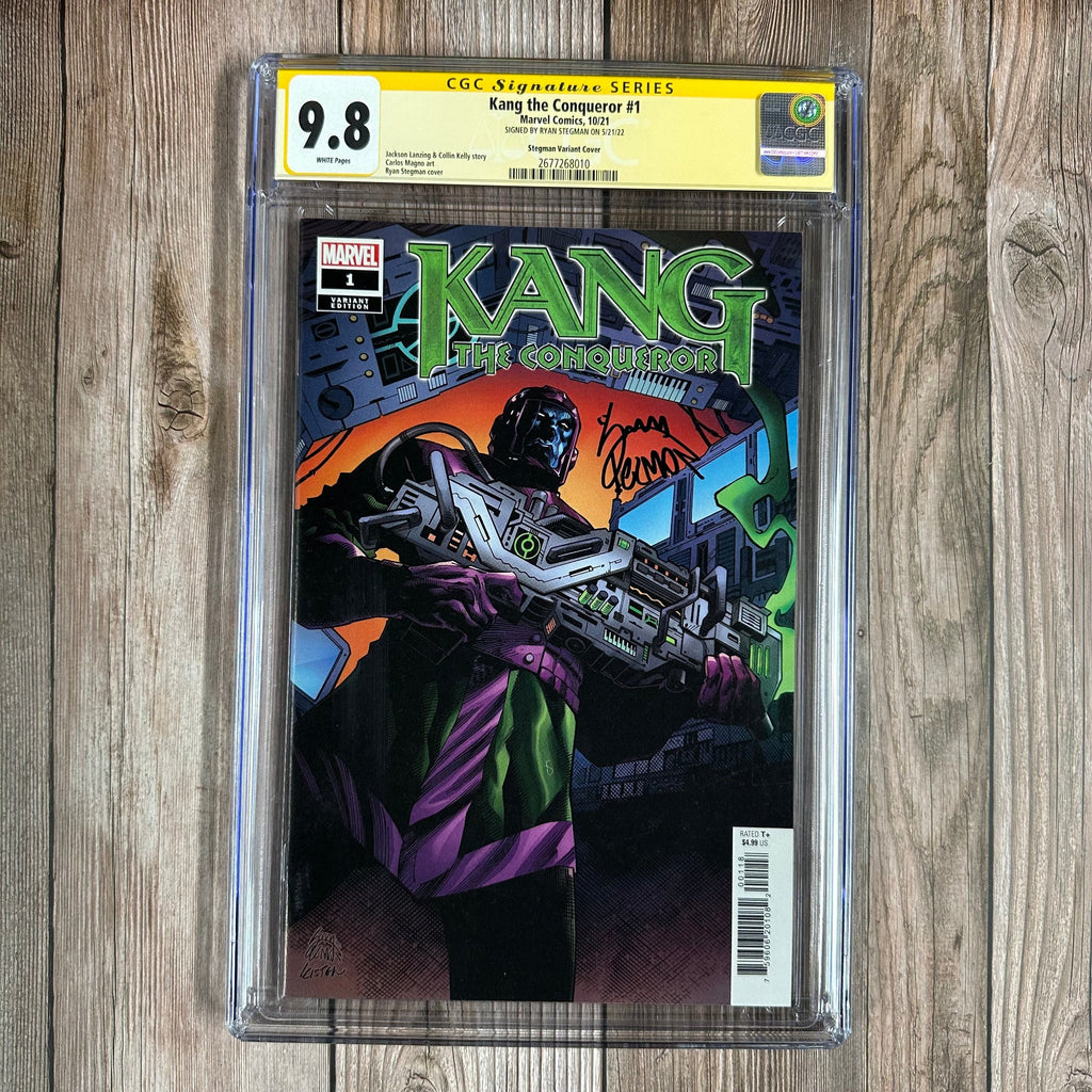 Bry's Comics Kang the Conqueror #1 CGC 9.8 WP SS Signed by Ryan Stegman, 1:50 Variant cover by Ryan Stegman, Origin of Kang & 1st solo series