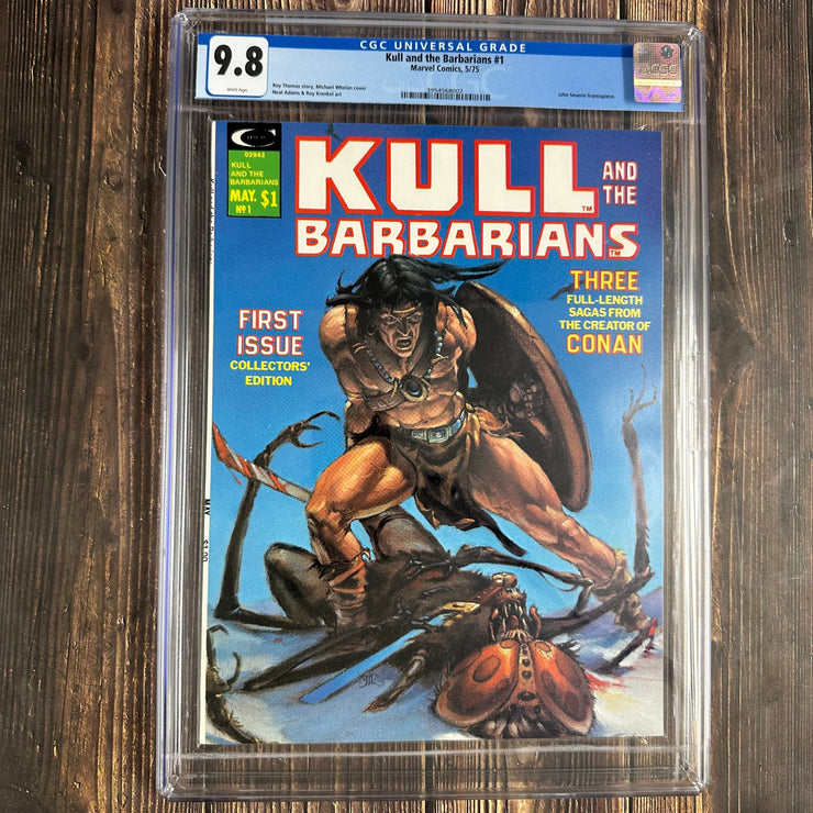 Bry's Comics * Kull and the Barbarians #1 CGC 9.8 WP John Severin frontispiece