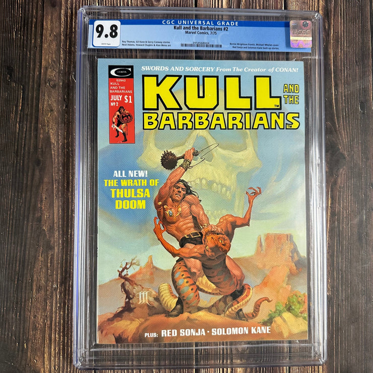 Bry's Comics * Kull and the Barbarians #2 CGC 9.8 WP Cover art by Michael Whelan