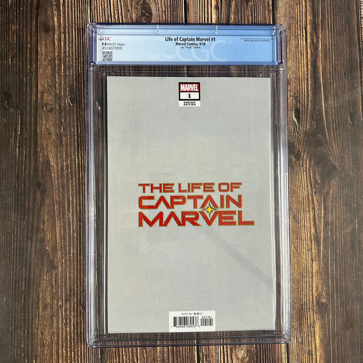 Bry's Comics Life of Captain Marvel #1 CGC 9.8 1:200 Virgin Variant cover art by Artgerm