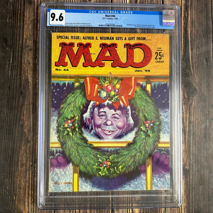 Bry's Comics *  Mad #44 CGC 9.6 Cover art by Kelly Freas