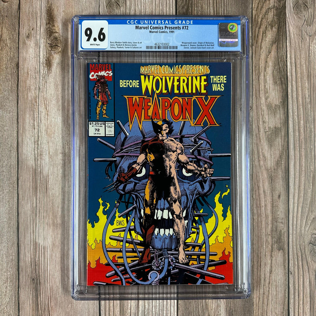 Bry's Comics Marvel Comics Presents #72 CGC 9.6 WP Origin of Wolverine, beginning of Weapon X stories