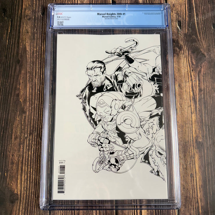 Bry's Comics Marvel Knights 20th #1 CGC 9.8 1:200 Quesada Sketch Cover