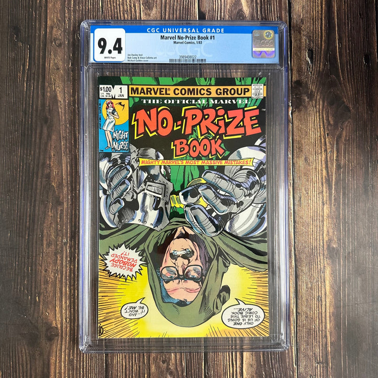 Bry's Comics Marvel No-Prize Book #1 CGC 9.4 WP, Cover by Michael Golden