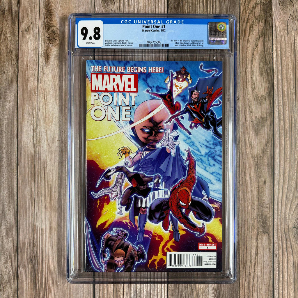 Bry's Comics Marvel Point One #1 CGC 9.8 WP 1st appearance of Sam Alexander as Nova, Kaine as Scarlet Spider, Dragonfire and Coldmoon, X-Terminated team, Death of Terrax (cert:5006)