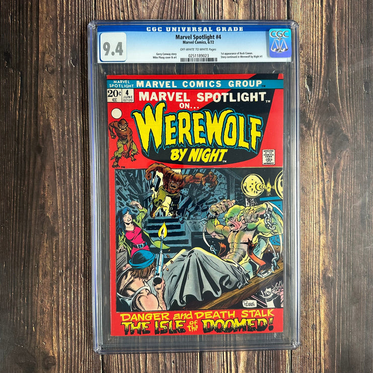 Bry's Comics Marvel Spotlight #4 CGC 9.4 (3rd appearance of Werewolf by Night)