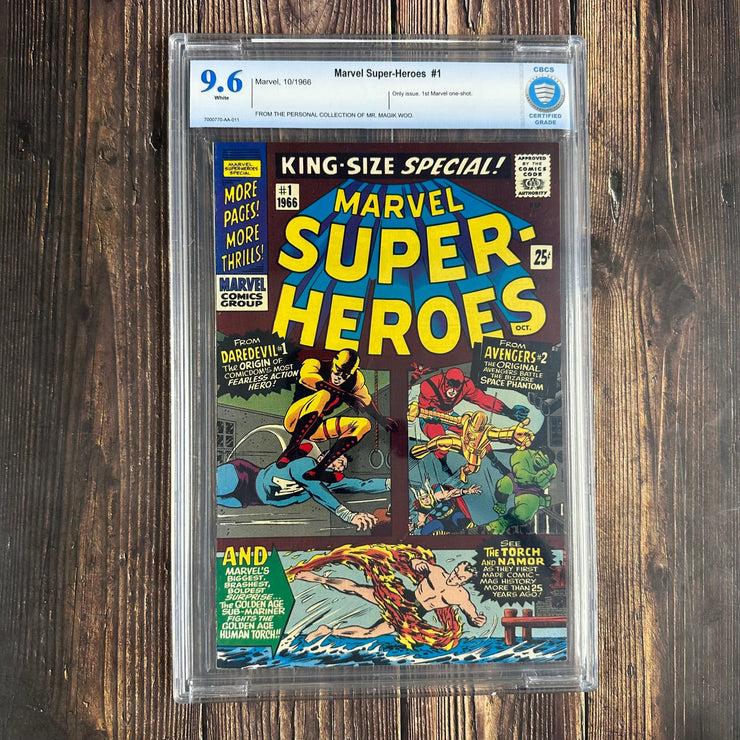 Bry's Comics Marvel Super Heroes #1 CBCS 9.6 WP 1st one-shot format published by Marvel