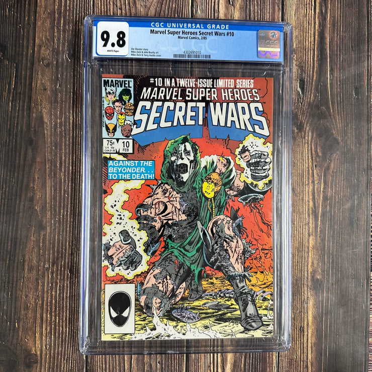 Bry's Comics * Marvel Super Heroes Secret Wars #10 CGC 9.8 WP Iconic cover art by Mike Zeck