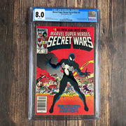 Bry's Comics Marvel Super Heroes Secret Wars #8 CGC 8.0 WP Newsstand Edition Origin of the black symbiote costume