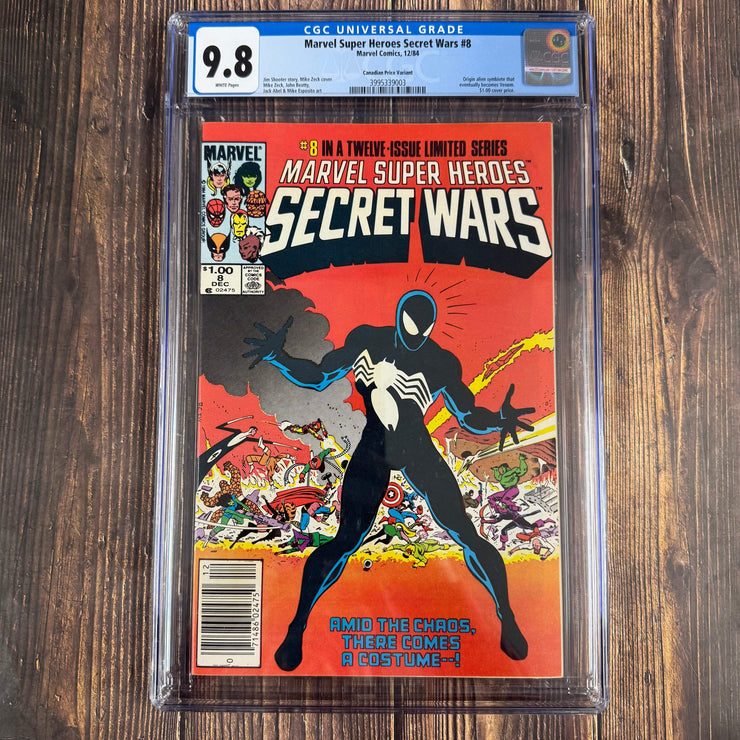 Bry's Comics Marvel Super Heroes Secret Wars #8 CGC 9.8 WP Canadian Price Variant!