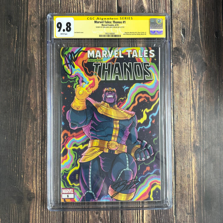 Bry's Comics Marvel Tales: Thanos #1 CGC 9.8 WP, Signature Series, Signed by Ron Lim and Jim Starlin