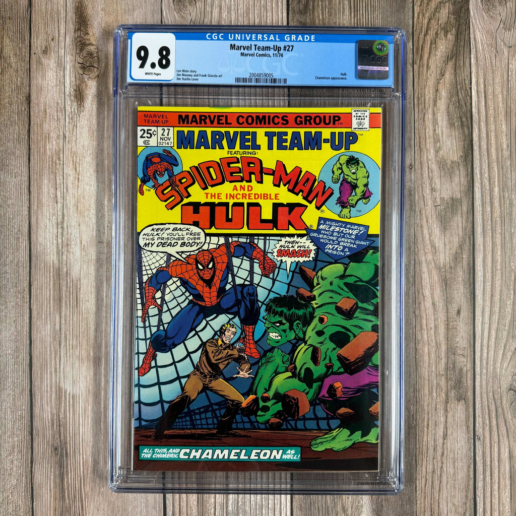 Bry's Comics Marvel Team-Up #27 CGC 9.8 WP Cover Art by Jim Starlin