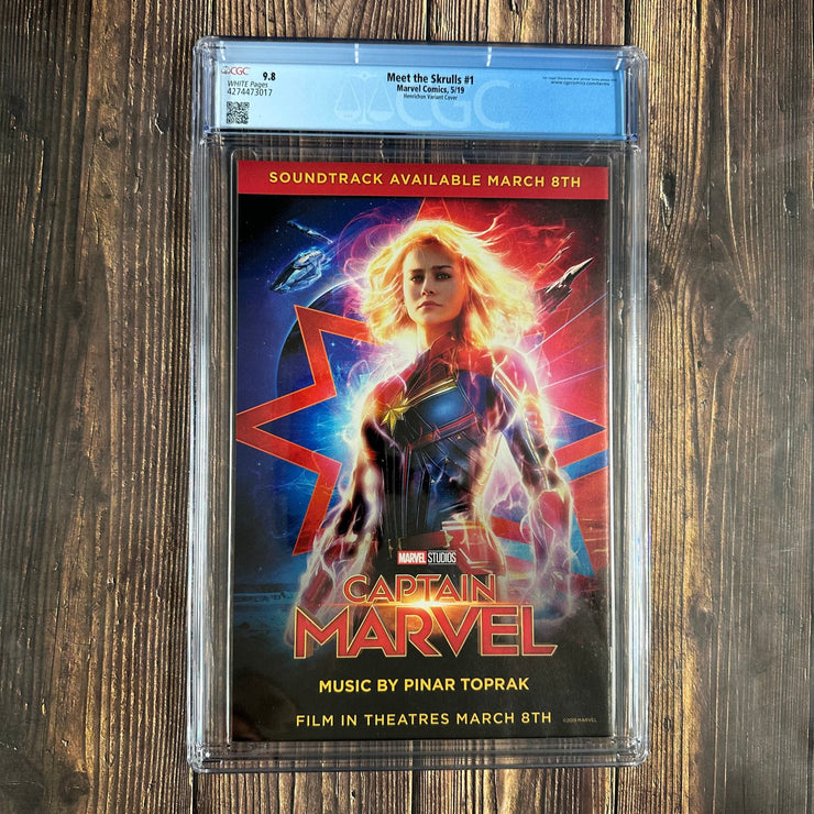 Bry's Comics Meet the Skrulls #1 CGC 9.8 WP 1:50 Henrichon variant cover by Niko Henrichon. 1st team appearance of the Warners, a family of Skrulls