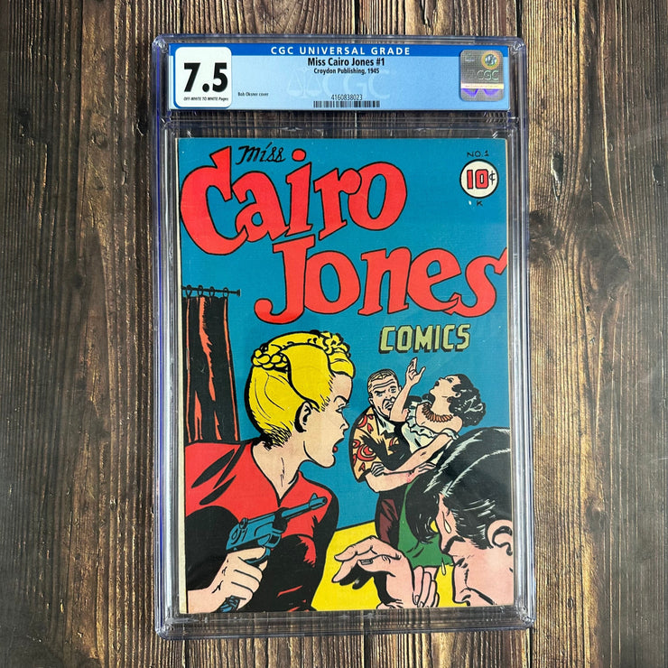 Bry's Comics *  Miss Cairo Jones #1 CGC 7.5 Cover art by Bob Oksner