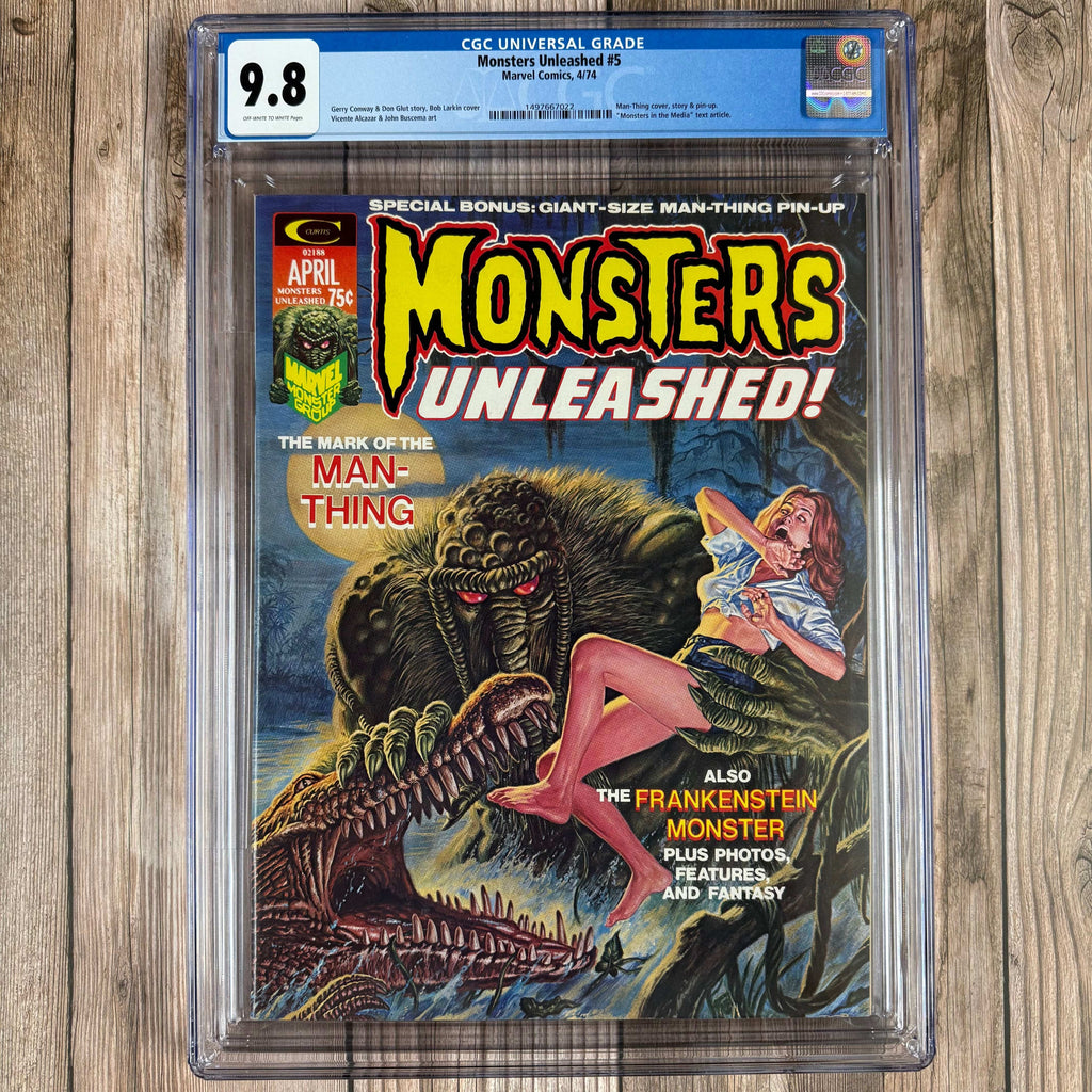 Bry's Comics Monsters Unleashed #5 CGC 9.8  Cover art by Bob Larkin