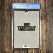 Bry's Comics New Champions #1 CGC 9.8 Lau Virgin Edition 1:100 1st team appearance of the New Champions