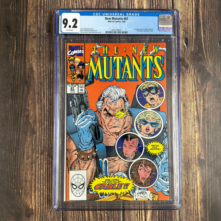 Bry's Comics New Mutants #87 CGC 9.2 1st full app of Cable