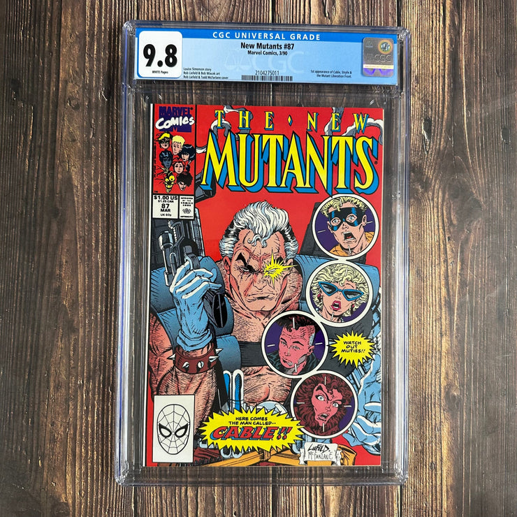 Bry's Comics New Mutants #87 CGC 9.8 WP 1st full appearance of Cable