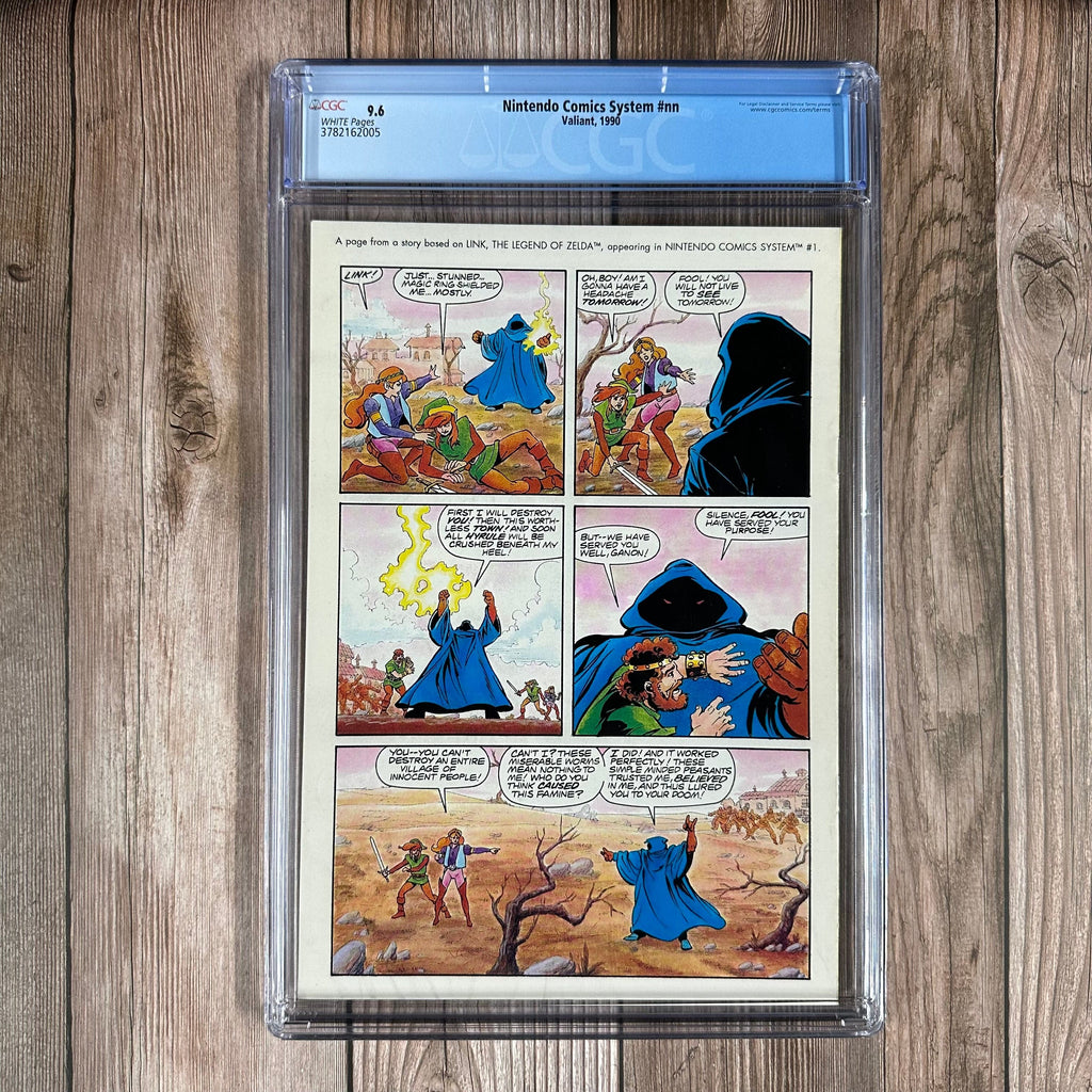 Bry's Comics Nintendo Comics System Sneak Preview CGC 9.6 WP 1st appearance of Link from Zelda