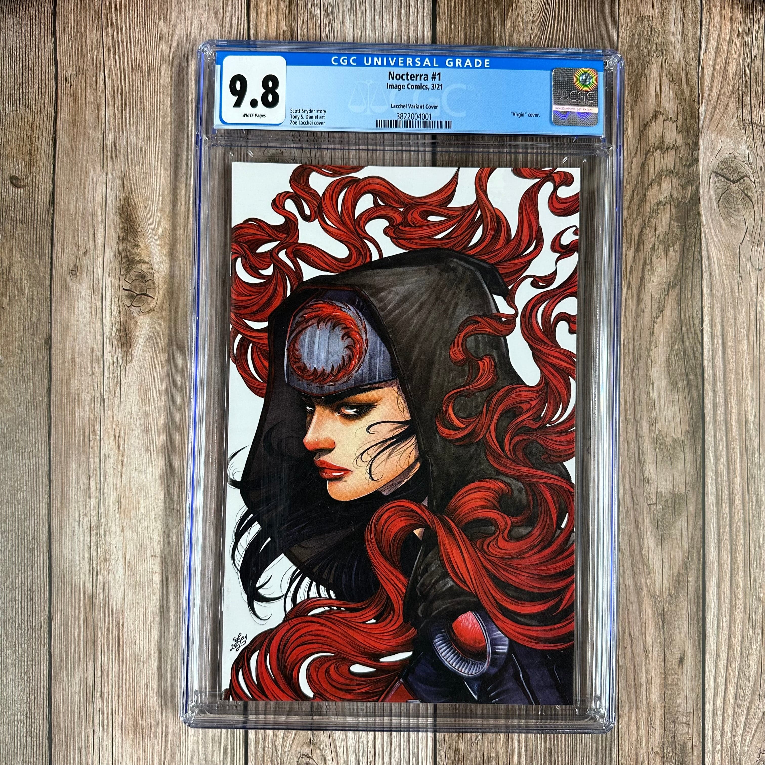 Nocterra #1 CGC 9.8 WP Variant cover art by Zoe Lacchei