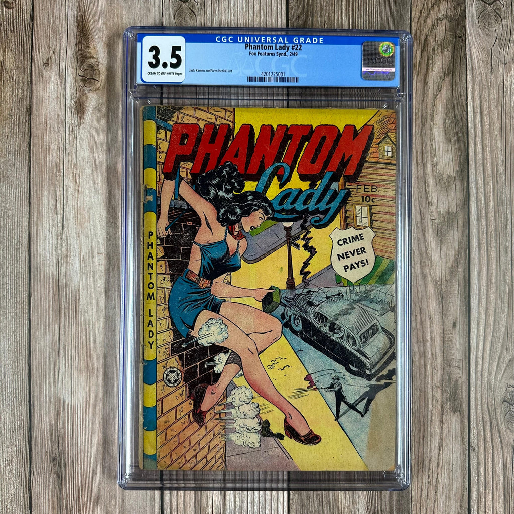 Bry's Comics Phantom Lady #22 CGC 3.5 CLASSIC Cover and art by Matt Baker