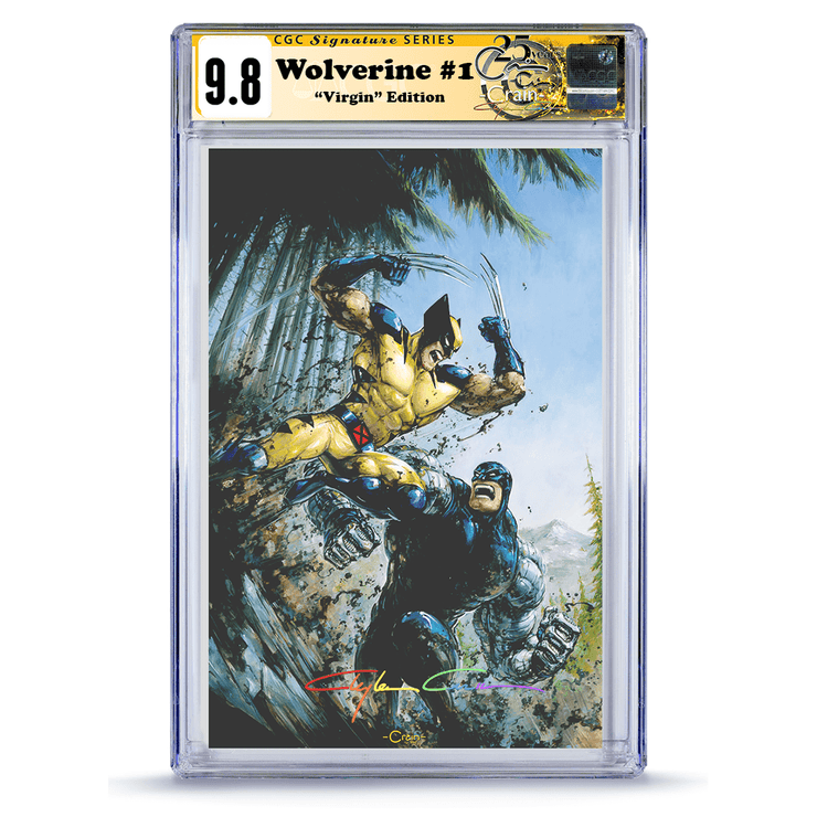 Bry's Comics PRE-SALE CGC 9.8 Infinity Signature by Clayton Crain PRE-SALE Wolverine #1 Clayton Crain "Virgin" Edition Limited to 999 Copies