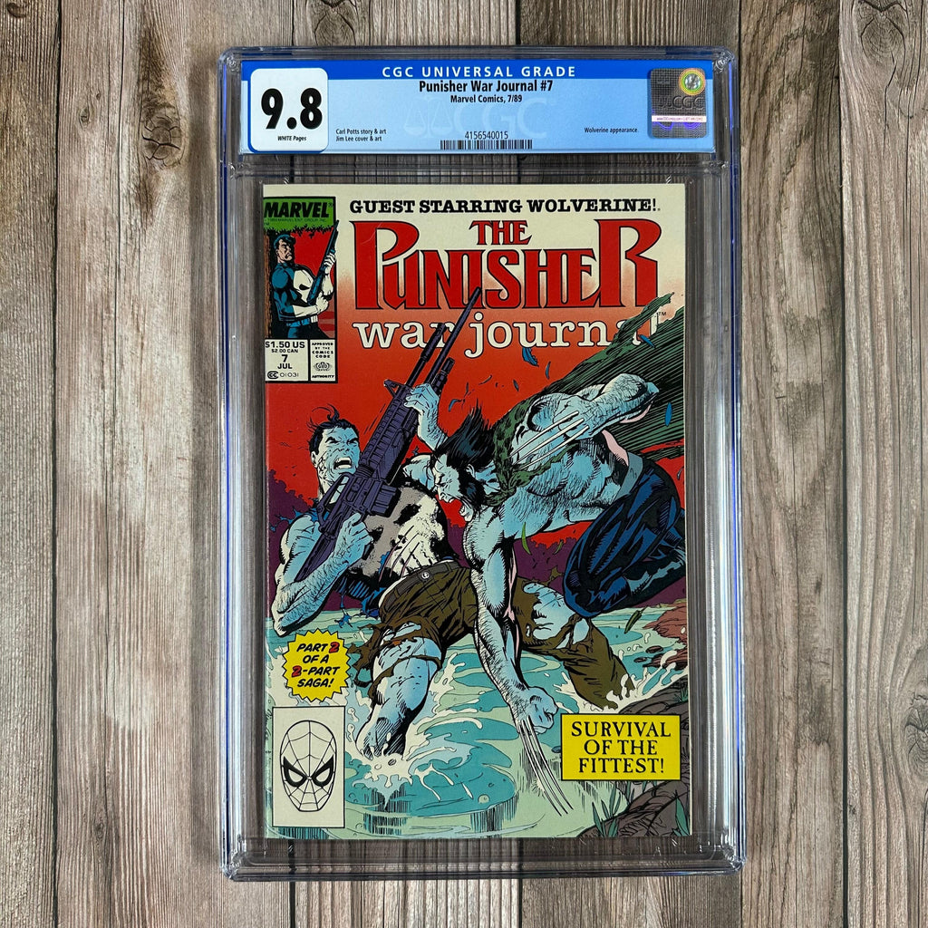 Bry's Comics Punisher War Journal #7 CGC 9.8 WP 1st team-up of Punisher and Wolverine