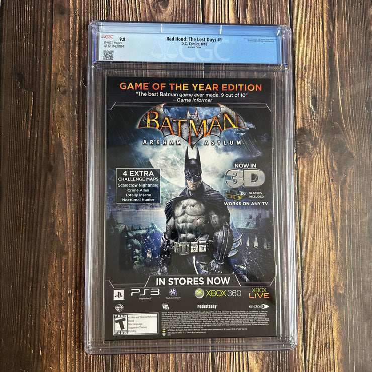 Bry's Comics Red Hood: The Lost Days #1 CGC 9.8 WP 1:25 variant cover by Francesco Mattina