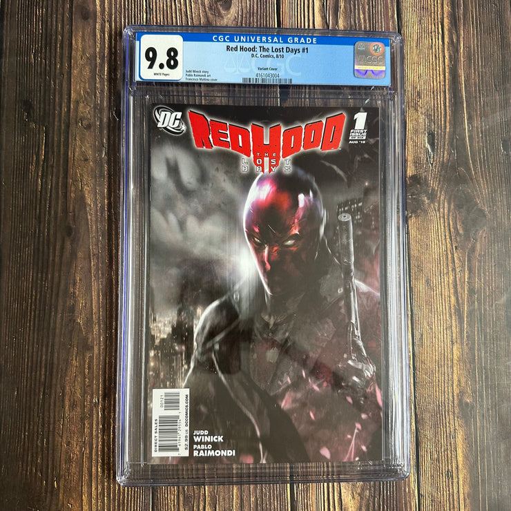 Bry's Comics Red Hood: The Lost Days #1 CGC 9.8 WP 1:25 variant cover by Francesco Mattina
