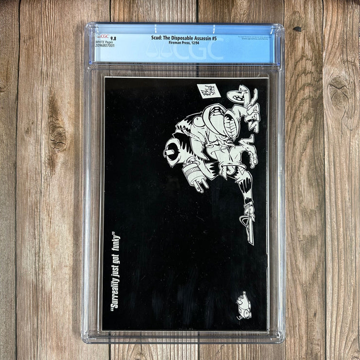 Bry's Comics Scud: The Disposable Assassin #5 CGC 9.8 WP Cover by Rob Schrab