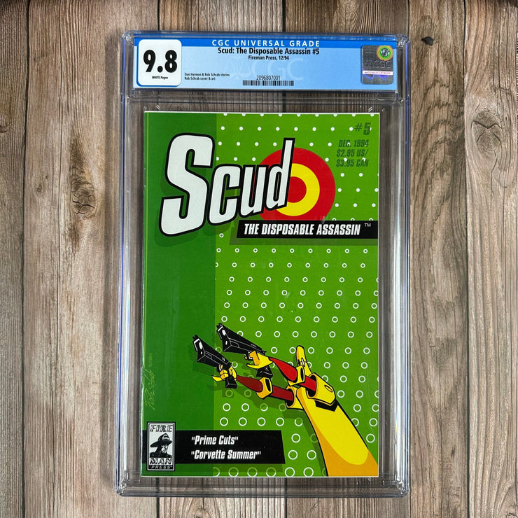 Bry's Comics Scud: The Disposable Assassin #5 CGC 9.8 WP Cover by Rob Schrab