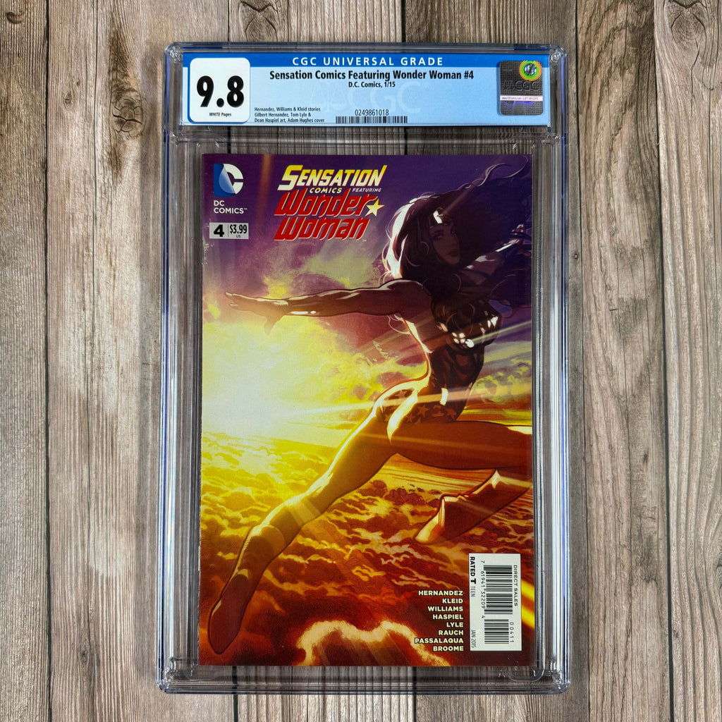 Bry's Comics Sensation Comics Featuring Wonder Woman #4 CGC 9.8 WP Cover Art by Adam Hughes, Writer: Various Writers
