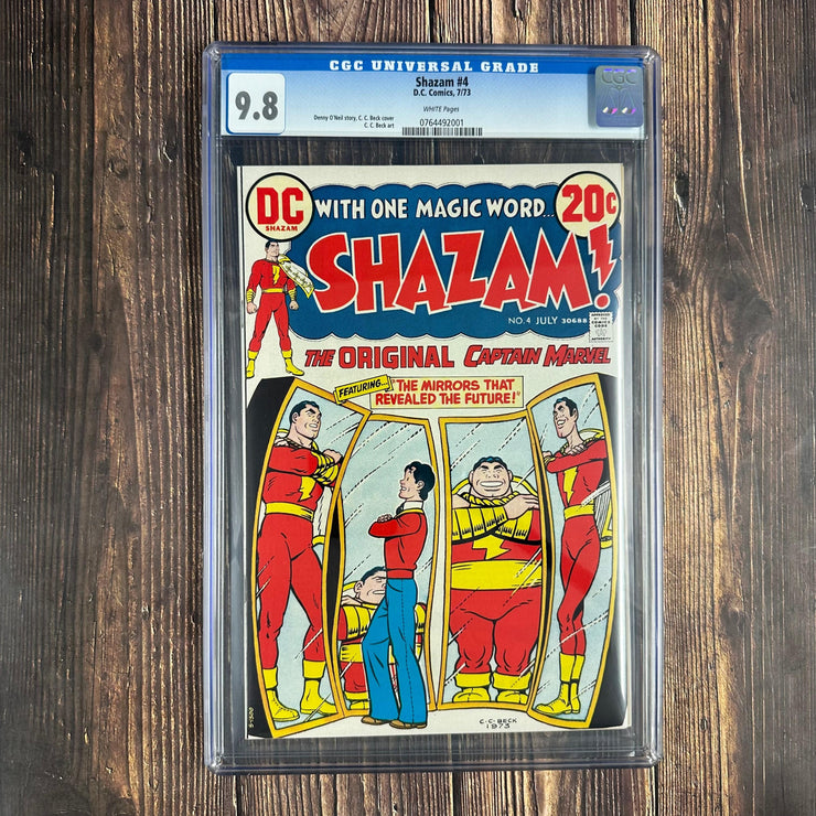 Bry's Comics *  Shazam #4 CGC 9.8 WP Cover art by C. C. Beck