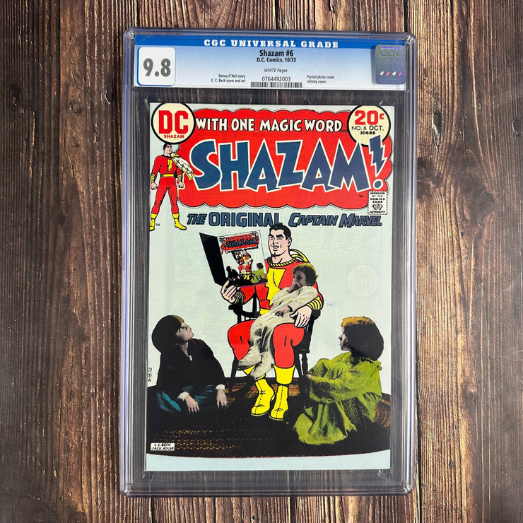 Bry's Comics *  Shazam #6 CGC 9.8 WP Cover art by C. C. Beck