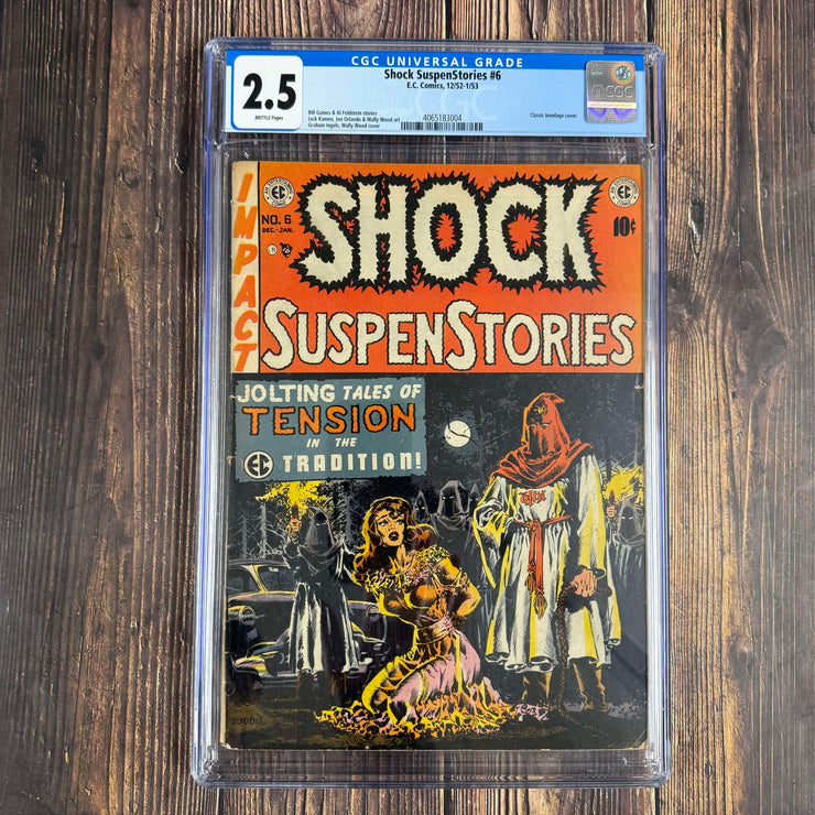 Bry's Comics Shock SuspenStories #6 CGC 2.5 Iconic PCH cover art by Wally Wood