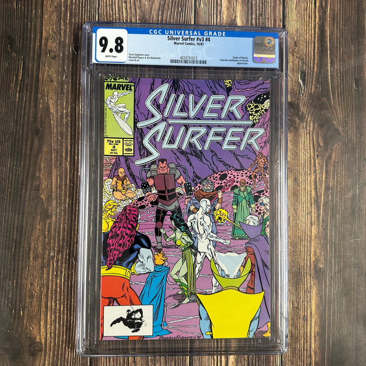Bry's Comics Silver Surfer #4 CGC 9.8 WP Cover by Marshall Rogers, 1st appearance of the Astronomer