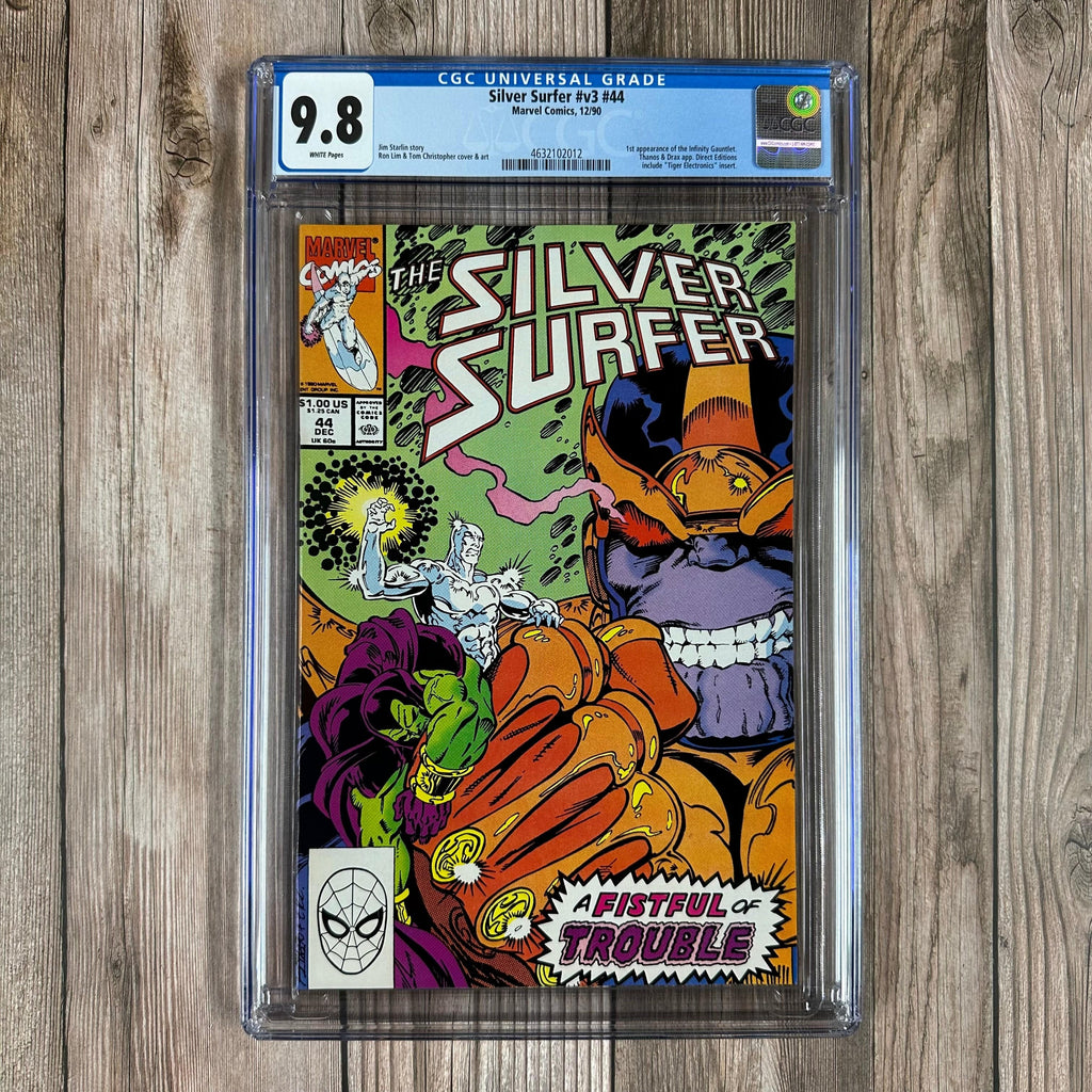 Bry's Comics Silver Surfer #44 CGC 9.8 WP Debut of the Infinity Gauntlet