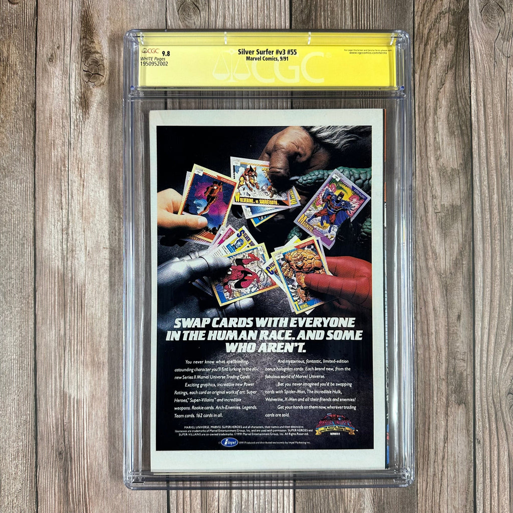 Bry's Comics Silver Surfer #55 CGC 9.8 WP SS Signed by Ron Lim and Jim Starlin, Infinity Gauntlet crossover (cert:2002)