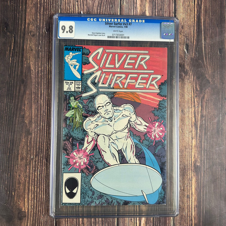 Bry's Comics Silver Surfer #7 CGC 9.8 WP Cover by Marshall Rogers