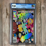 Bry's Comics Silver Surfer #75 CGC 9.8 WP Death of Nova II, Frankie Raye, a Herald of Galactus, Embossed, holofoil cover, NEWSSTAND EDITION