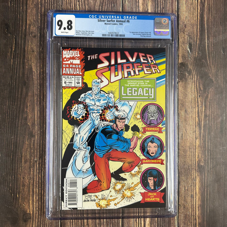 Bry's Comics Silver Surfer Annual #6 CGC 9.8 WP 1st appearance of Legacy aka Genis-Vell