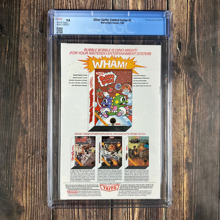 Bry's Comics Silver Surfer Limited Series #2 CGC 9.8 WP Cover Art by Moebius, Part two of a two-part limited series written by Stan Lee
