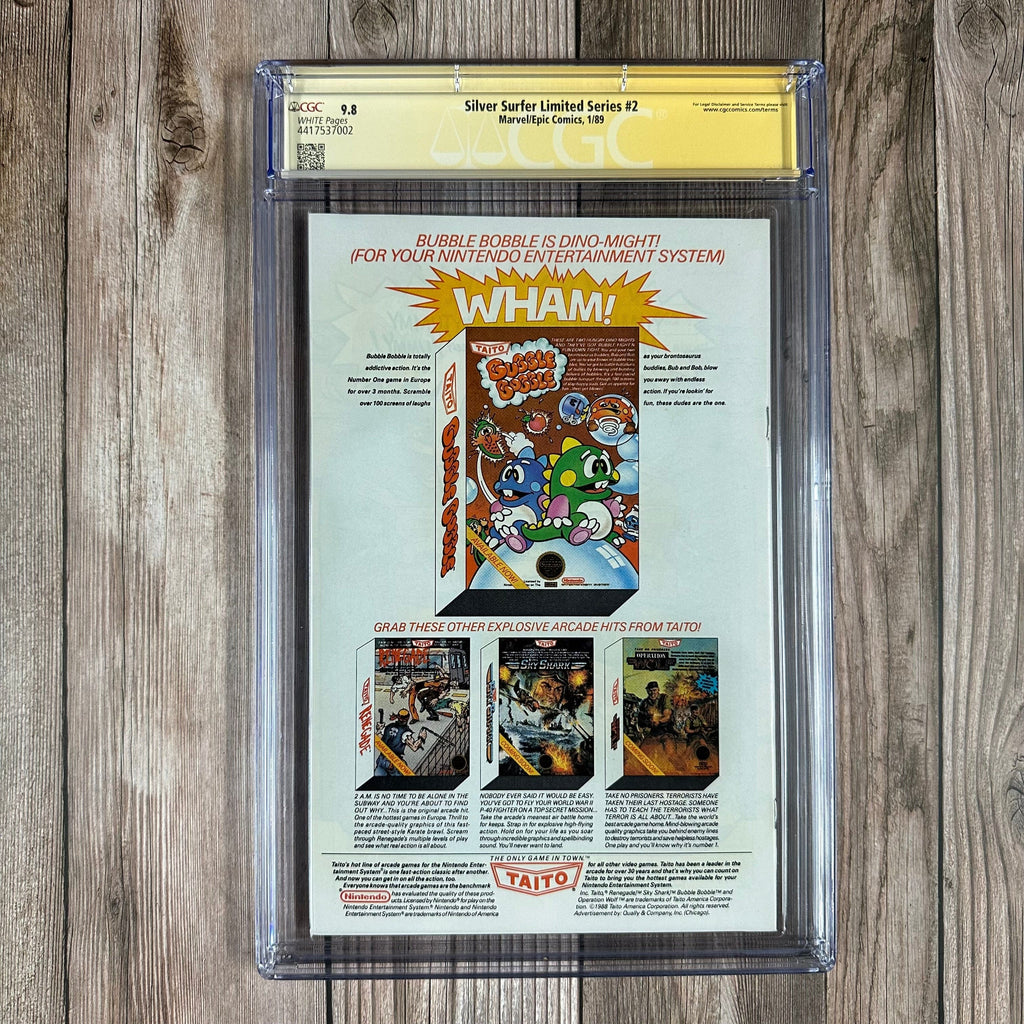 Bry's Comics Silver Surfer Limited Series #2 CGC 9.8 WP SS Signed by Chris Claremont & Roy Thomas (cert:7002)