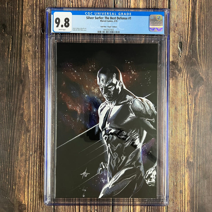 Bry's Comics Silver Surfer: The Best Defense #1 CGC 9.8 Variant "Virgin" cover by Gabriele Dell'Otto