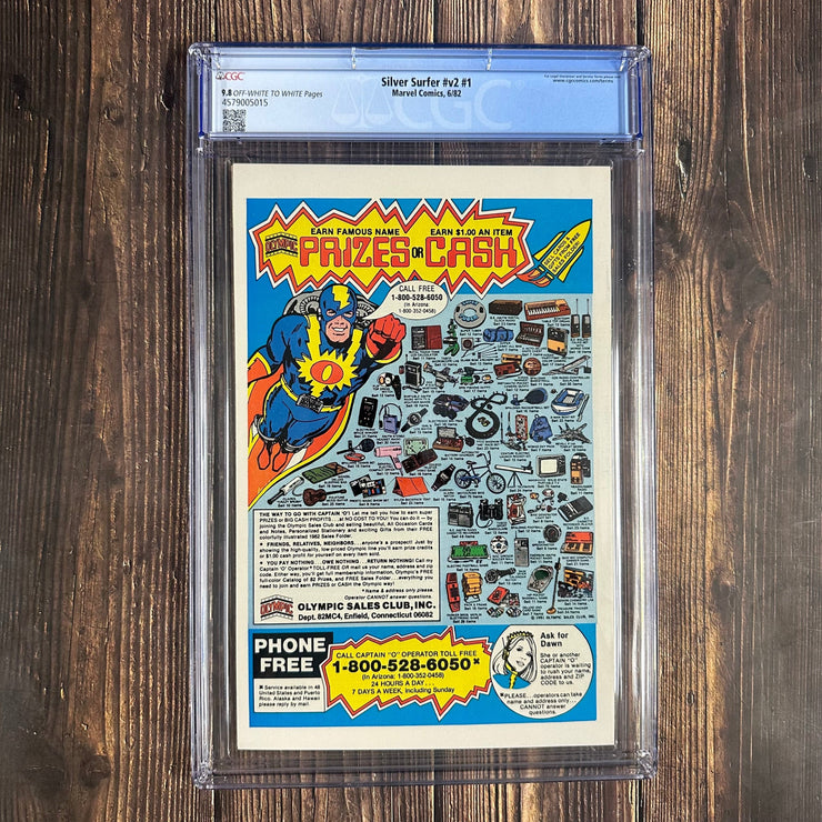 Bry's Comics Silver Surfer #v2 #1 CGC 9.8 OW/W Cover by John Byrne