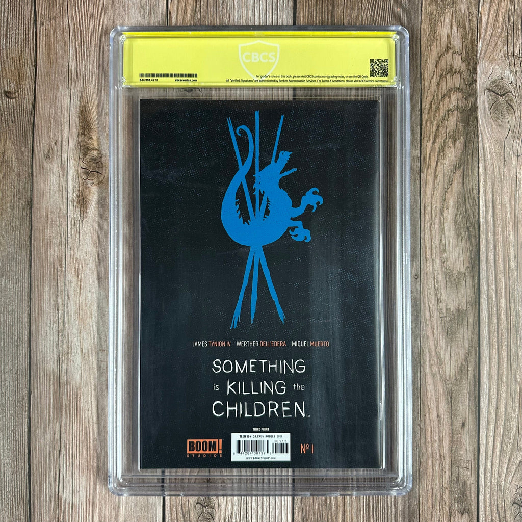 Bry's Comics Something Is Killing the Children #1 CBCS 9.8 WP Third Printing, Verified Signature of James Tynion IV – 1st appearance of Erica Slaughter (With COA)