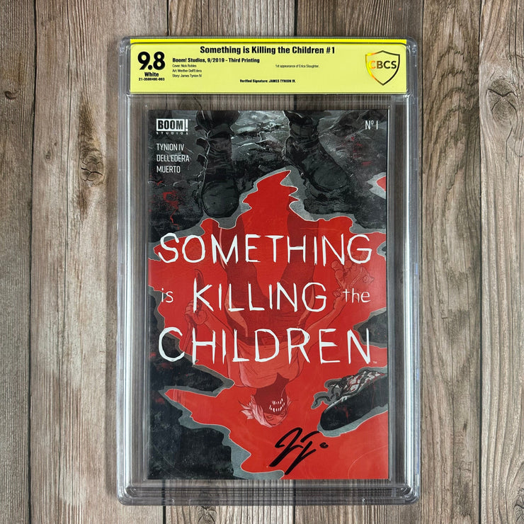 Bry's Comics Something Is Killing the Children #1 CBCS 9.8 WP Third Printing, Verified Signature of James Tynion IV – 1st appearance of Erica Slaughter (With COA)