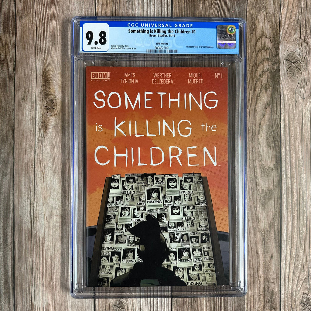 Bry's Comics Something Is Killing the Children #1 CGC 9.8 WP Fifth printing, cover art by Werther Dell'Edera, 1st appearance of Erica Slaughter, James & an Oscuratype, LOW PRINT