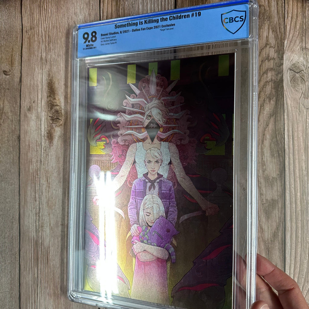 Bry's Comics Something Is Killing the Children #19 CBCS 9.8 WP Dallas Fan Expo 2021 Exclusive, 'Virgin' foil cover by Danny Luckert