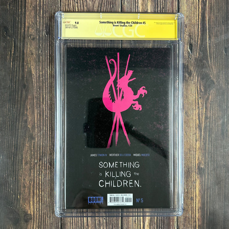 Bry's Comics Something Is Killing the Children #5 CGC 9.8 WP SS Signed and Sketch by James Tynion IV,  1st appearance of Bian, 1st cameo appearances of the Old Dragon and Cecilia Slaughter